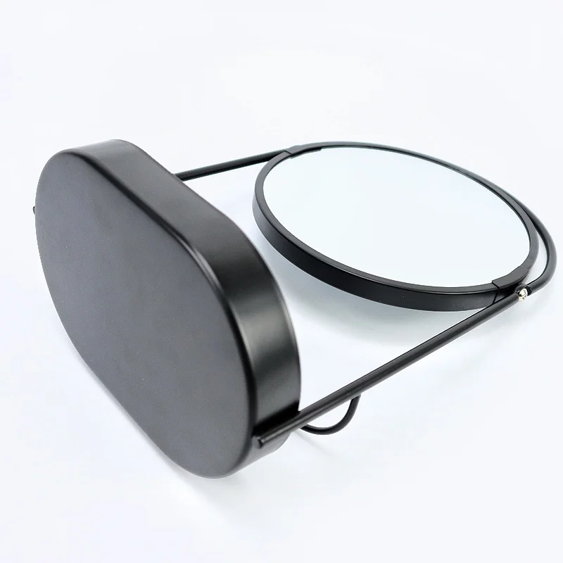 Round Vanity Black Mirror with Jewelry Holder and Storage Base Makeup Mirror Great Gifts for Mother and Wife