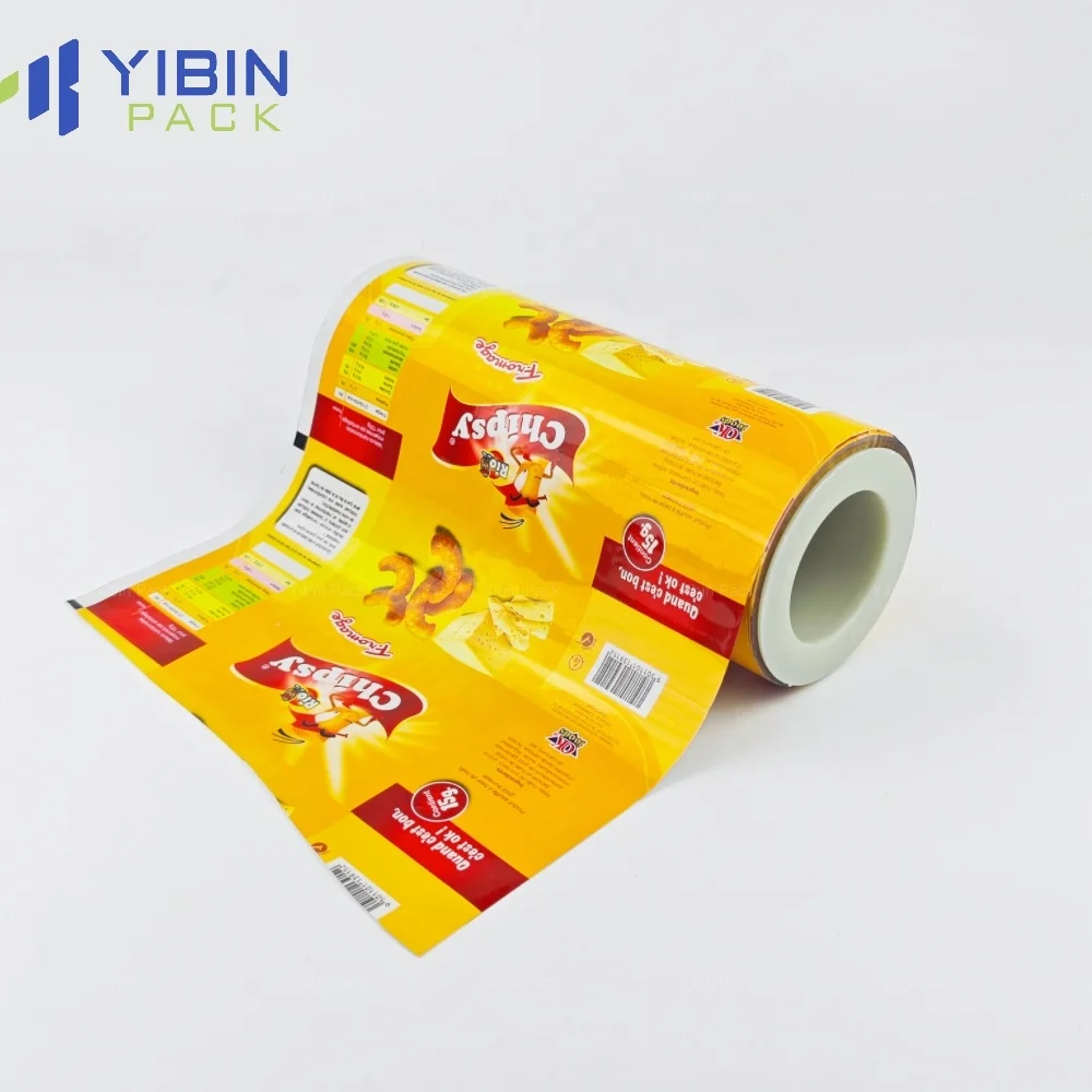 China suppliers Food Grade Roll Film Aluminium Foil Material Chocolate Nuts Energy Bar Snack Packaging Bags