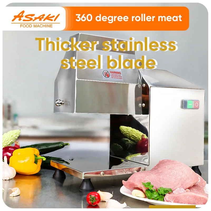 ASAKI Factory Electric Meat Stripper Stainless Steel Meat Tenderizer Tool Commercial  Electric Meat Tenderizer Machine