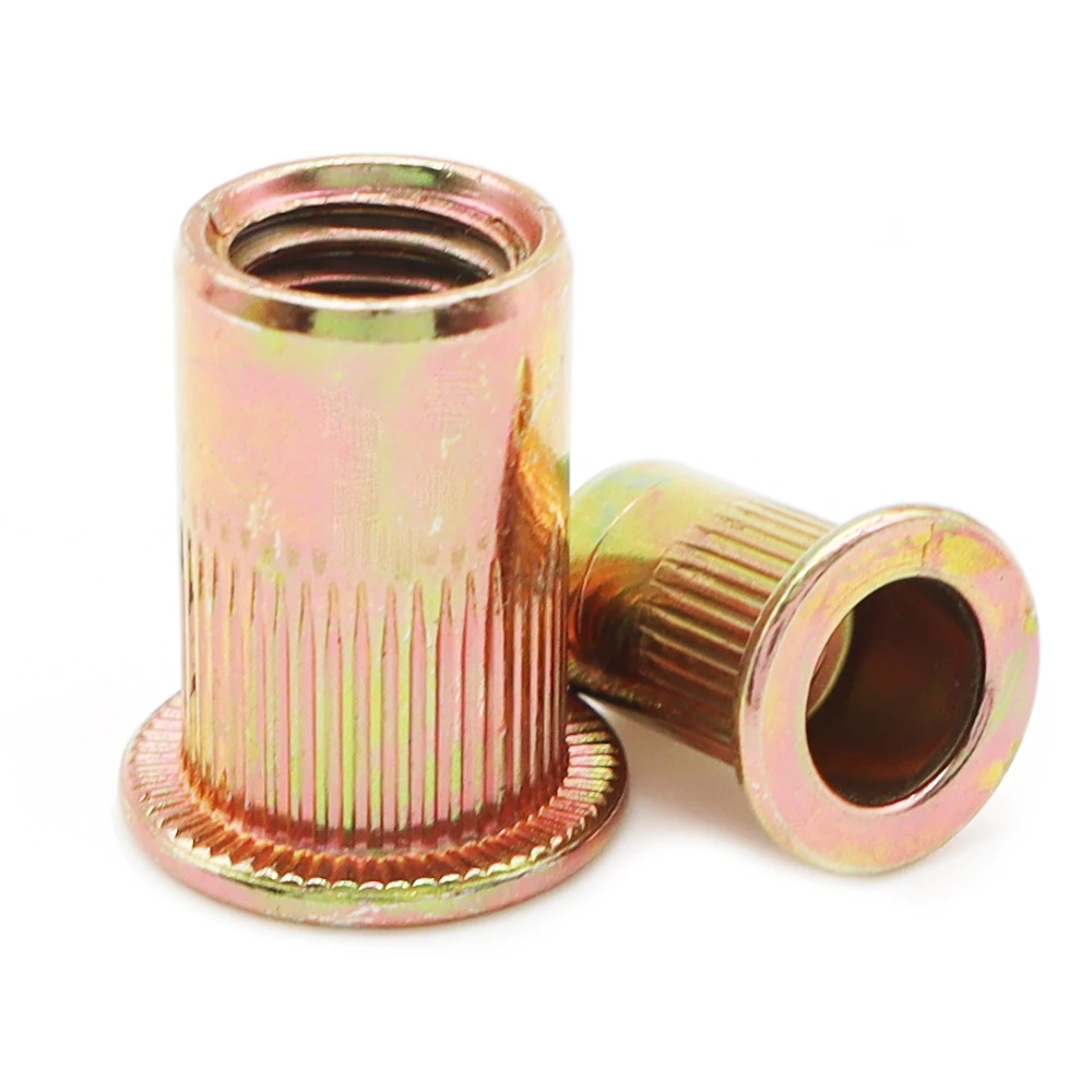 M6 M8 M10 M12 Aluminum Blind Rivet Nut Kit Stainless Steel Knurled Insert Screw Rivet Nut ZInc Plated Threaded
