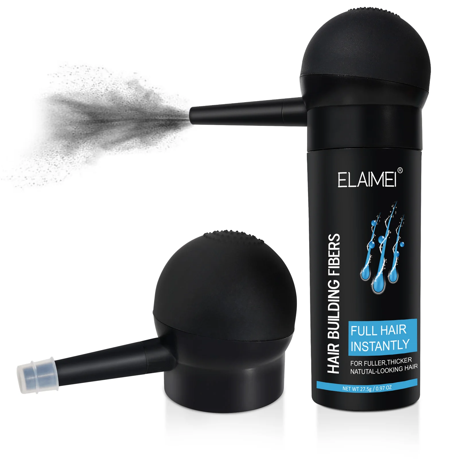 ELAIMEI Hot Sale Hair Fiber Powder for Thicken Hair  And Hair Spray Applicator