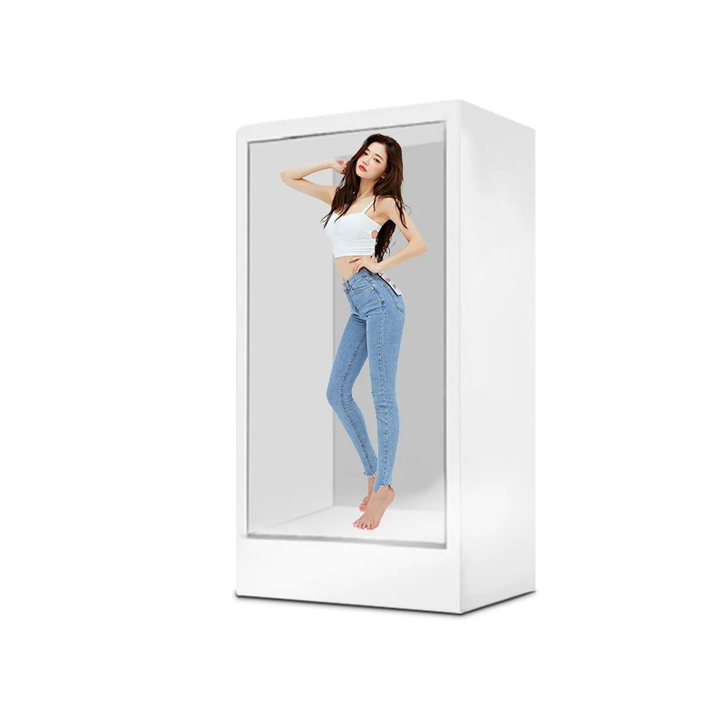 32/43/49/55/65/75/86 inch 3d Hologram Display Transparent Lcd Showcases Box Jewelry Museum Exhibition Video Holobox