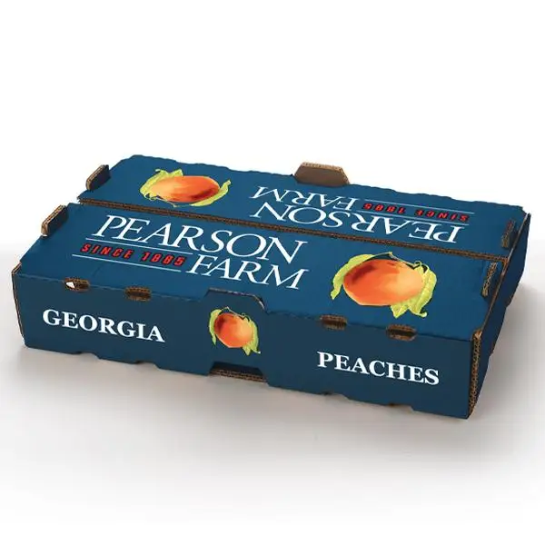 Custom printed  high quality Peach fruit  Box