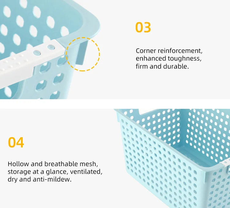 3 plastic storage basket fruit 