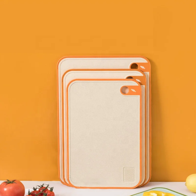 Kitchen Degradable Non-slip Cutting Board Double-sided Wheat Straw Chopping Block Manufacturers Chopping Board