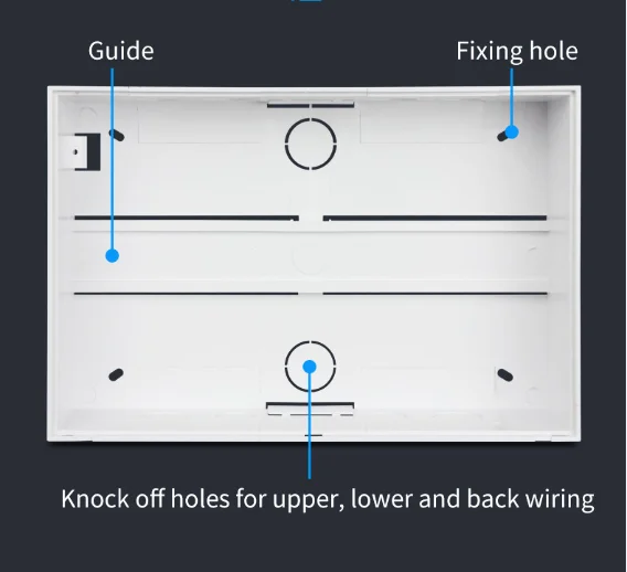 BAILI VTI 4way Surface Mounting Full Plastic Control Panel Distribution Box with indicator light
