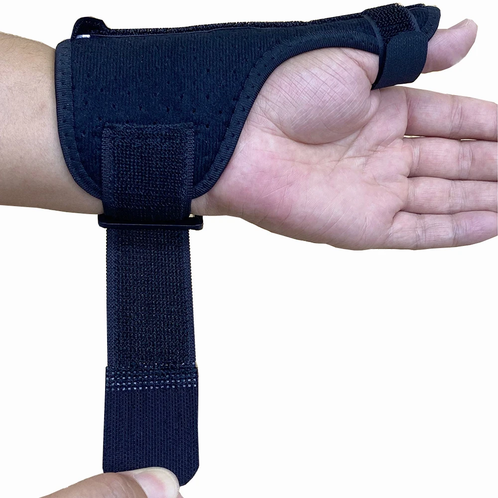 Adjustable compression breathable aluminum strip thumb clamp wrist tube protector pain relief