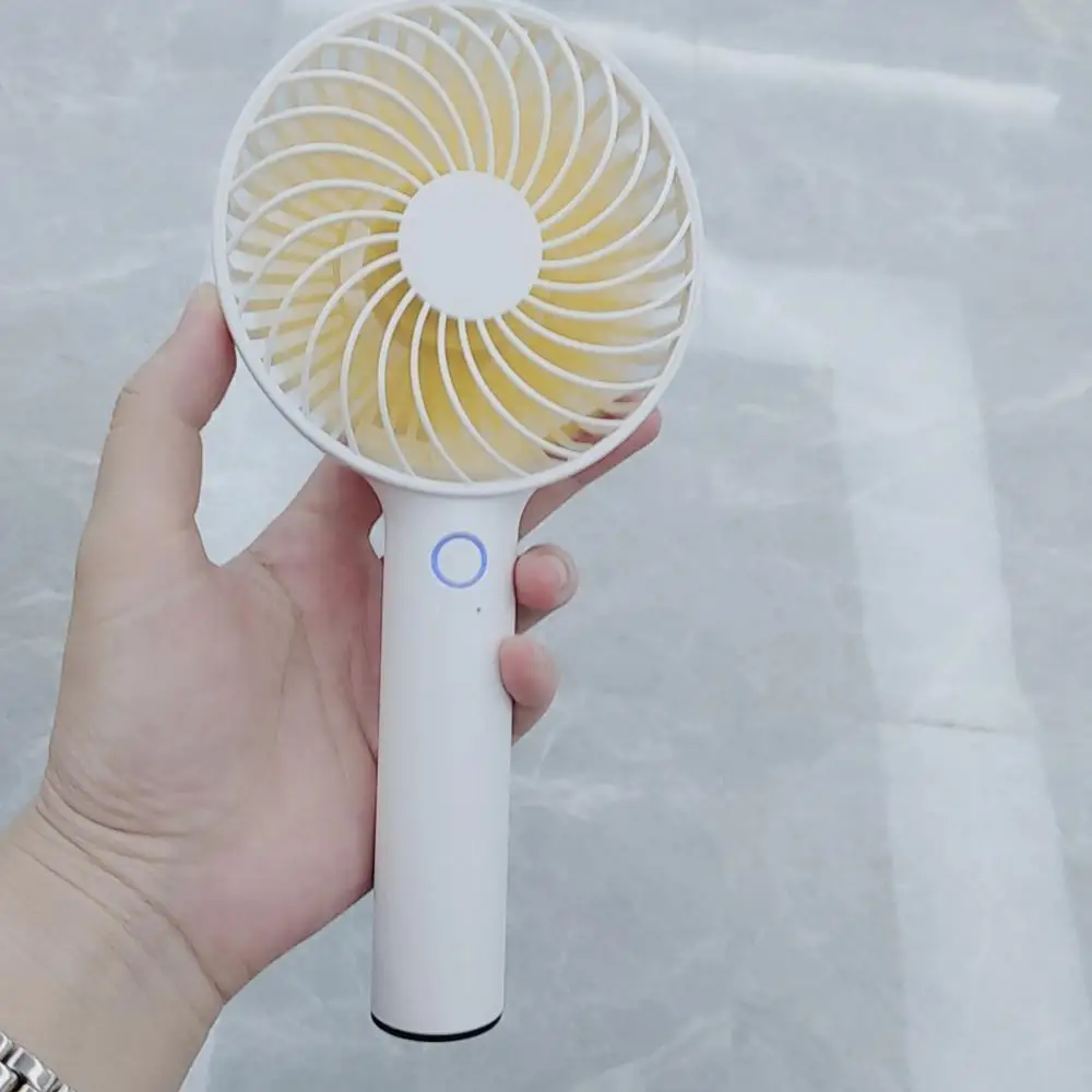 Home Travel Office Shopping 2000mah Battery Handheld Portable USB Charging Cooling Fan