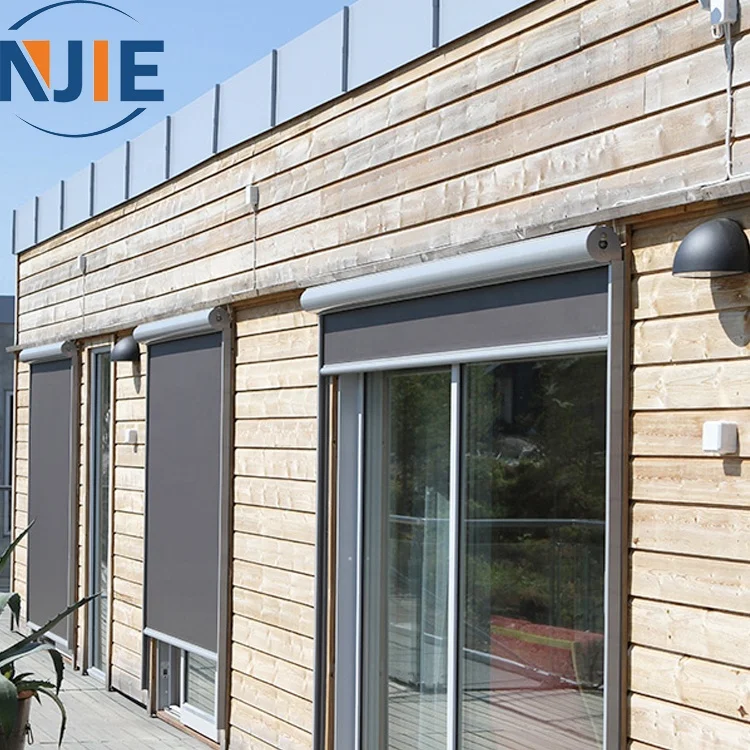 Wholesale Outdoor Sunshade Motorized Aluminum Structure Side Awning Zip Blind Screens