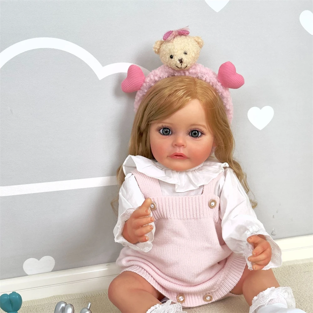 Creative Gifts 55CM Silicone Soft Vinyl Reborn Doll Arms Legs Lifelike Girls Toys Dolls Real Baby Dolls