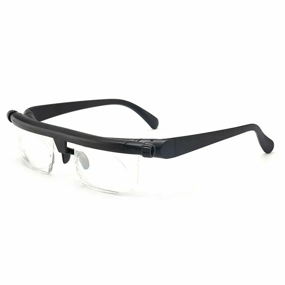 
 -6D до + 3D переменной линз бинокулярный увеличительный Porta Oculos очки Регулируемый видения фокус очки для чтения  