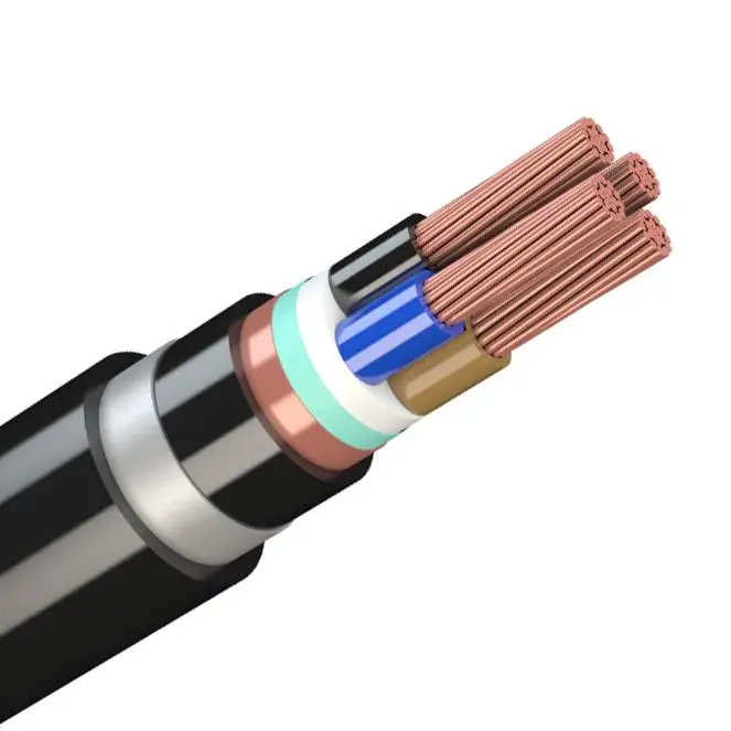 AR2V 4-Core XLPE Insulated PVC Halogen-Free Aluminum Power Cable Single Low Voltage Copper Conductor Construction Applications