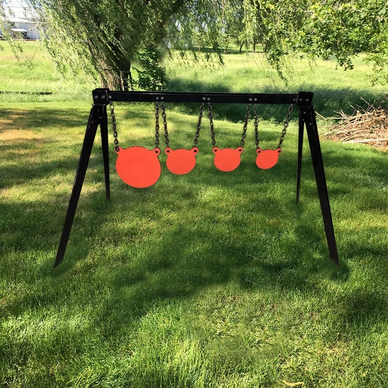 High-qualityAR500 AR550 gong target cutting hanging steel target shooting target combination system