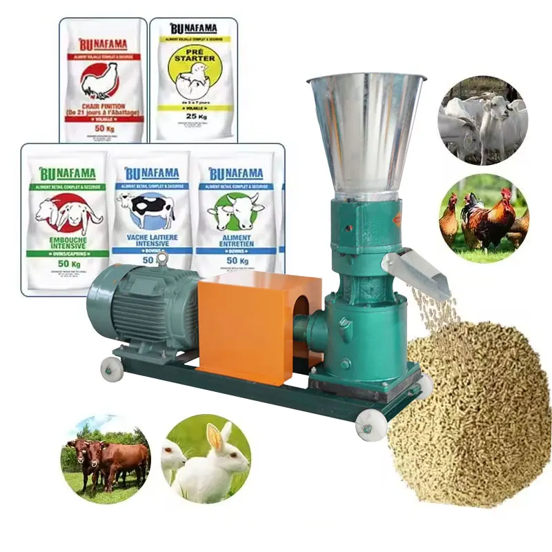 Animal Poultry Cattle Chicken Fish Feed Pellet Making Machine Floating For Livestock Feed