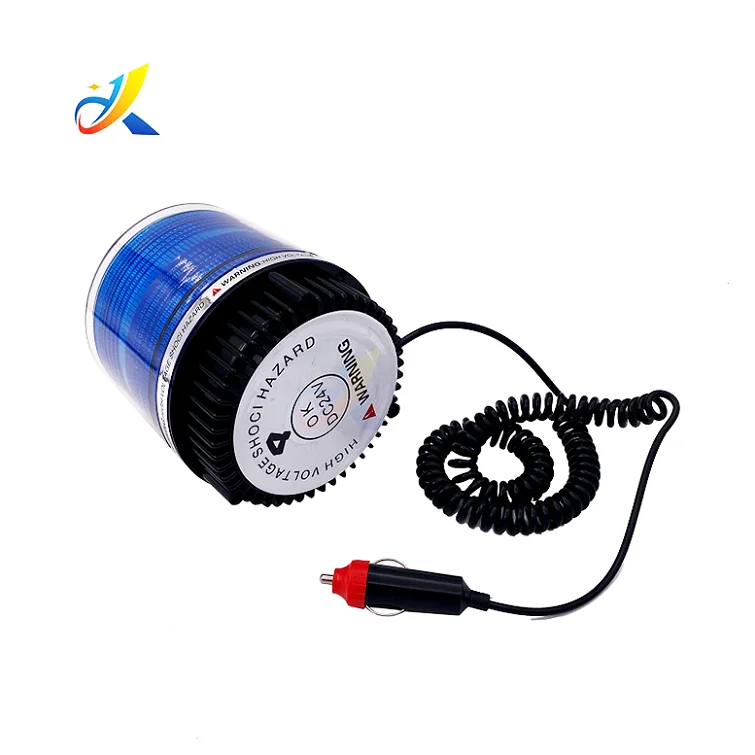 Red Blue White Yellow Amber Colors 12V Flash Strobe LED Beacon Magnetic Traffic Light for Trucks