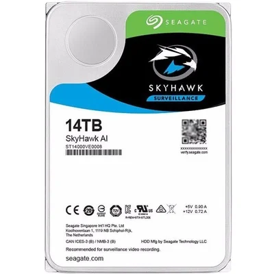 NEW Seagate ST14000VE0008 14TB SkyHawk 7200RPM 3,5' SATA Surveillance Hard Drives