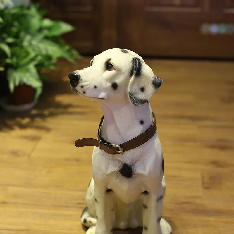 Wholesale Creative Cute Resin Dog Crafts Gift Simulation Animal Dog Ornaments Home Garden Decorations Dog Figurines