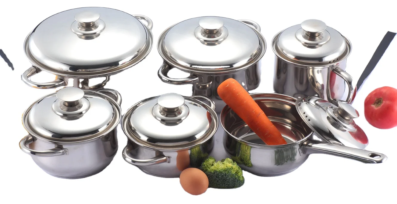 17 шт. набор посуды из нержавеющей стали
