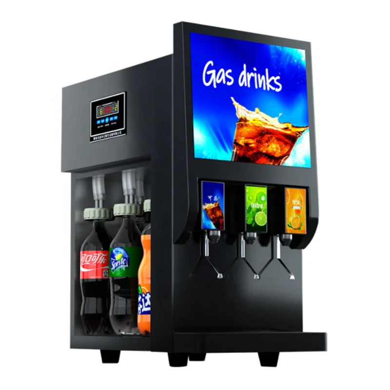Coke cup dispenser fully automatic small chain catering built-in bottled carbonated beverage machine