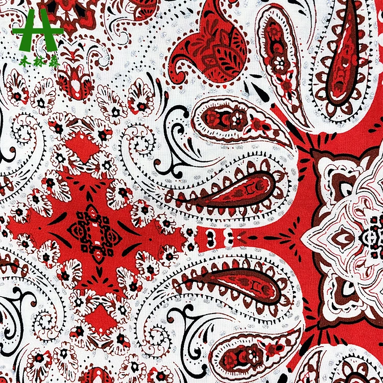 Mulinsen Textile High Quality Woven Viscose 45s Print Rayon Poplin Fabric