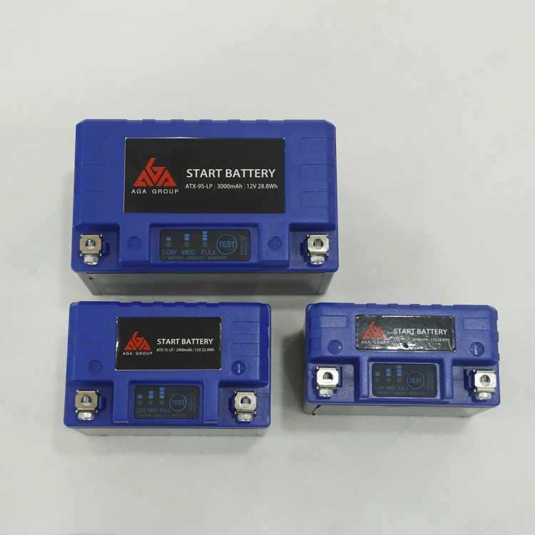 AGA баллоновый редуктор для литиевая батарея 12v мотоциклов стартерные батареи 4AH 5AH 7AH 9AH 12AH 14AH 18AH 24AH 1100 мАч-8000 мАч 65A-560A Lifepo4 батареи