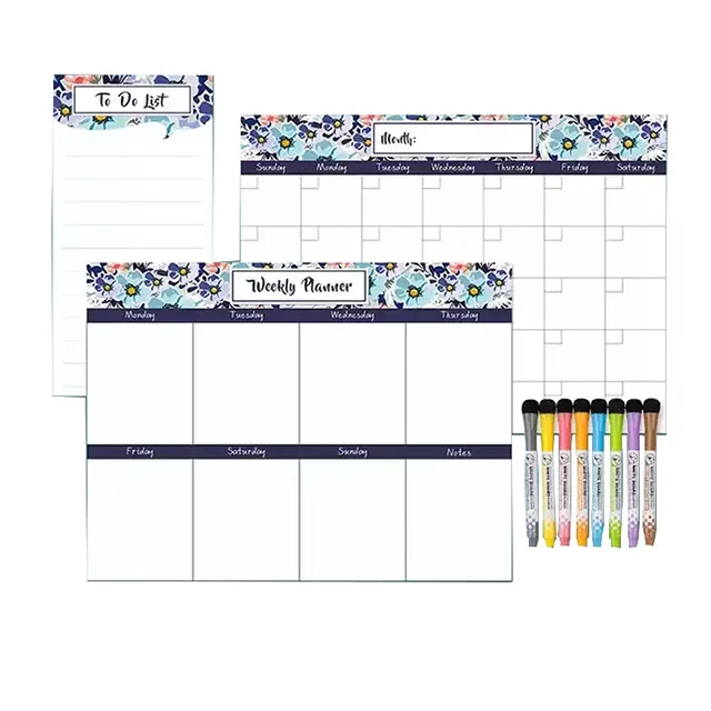 Custom design calendar monthly plan paste, only you can not imagine, there is no magnetic planner we can not make