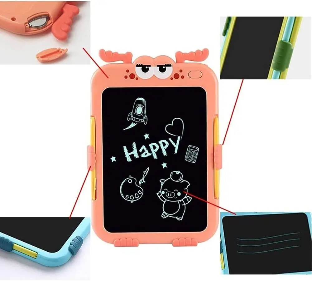 LCD Writing Tablet Electronic Graphics Tablet Portable Mini Board Handwriting Pad Drawing Tablet with Memory Lock for Kids