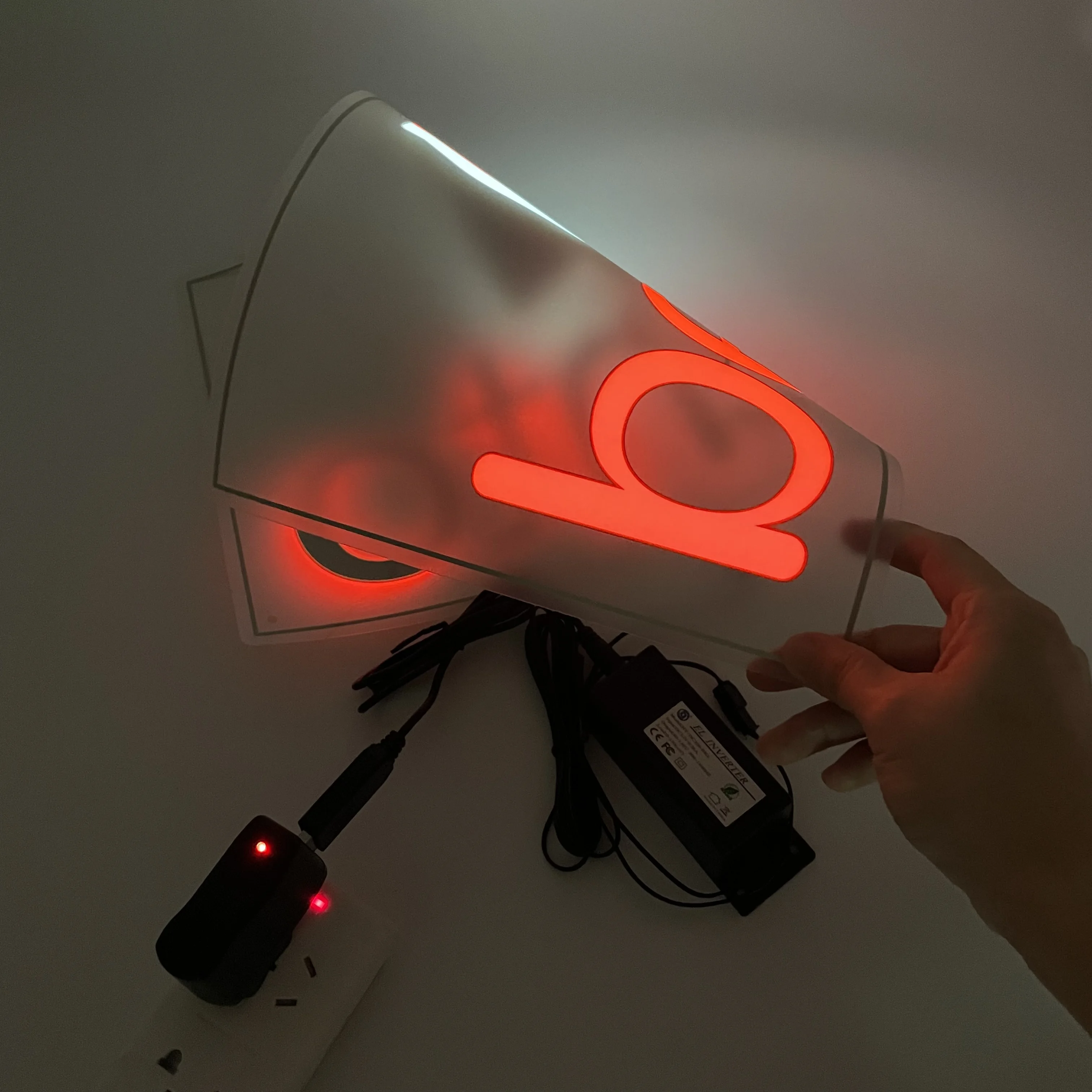 Special customized EL panel Car Windshield decals Car Neon EL Light sticker Flash Lamp Sticker with DC USB 5V or DC 12V inverter