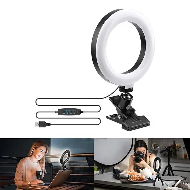 best selling 10 inch 26cm led circle nail lamp eyelash extensions 3200-5600K dimmable black tiktok tripod with ring light selfie