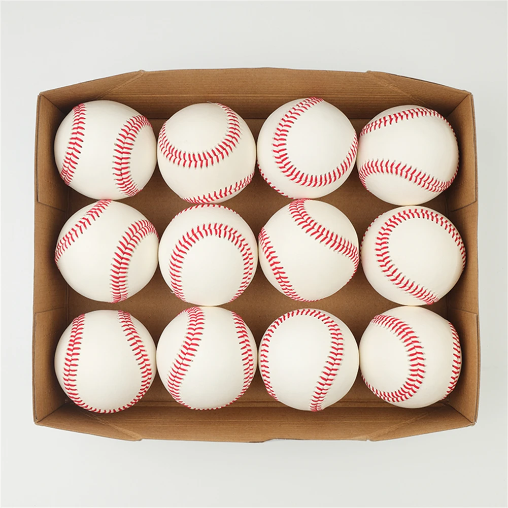 Hot Sale Factory Direct Cowhide Leather Filling 100% Gary wool Dia 7.2cm Durable sport training baseball ball//