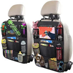 Car Storage Bags,  Kick Mats Back Seat Protector With Touch Screen Holder Car Back Seat Organizer//