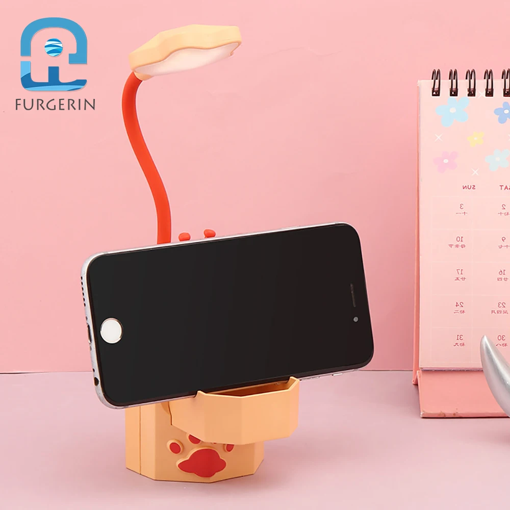 New USB Charging Nightlight Cartoon Drawer Storage Box Student Dormitory Desktop Reading Learning Work Creative Gifts