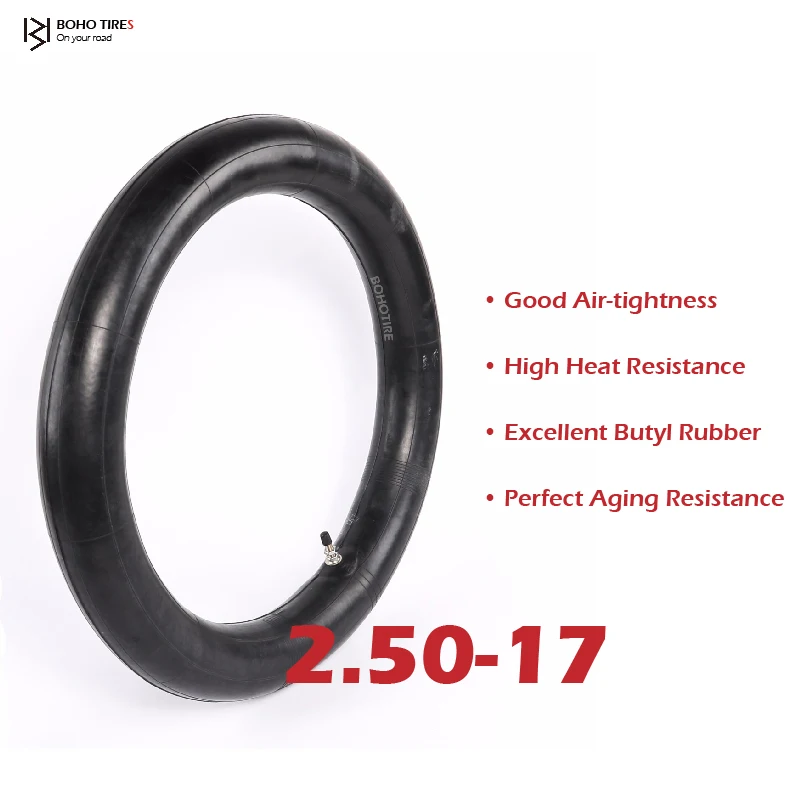 2,50-17 250-17 бутиловая внутренняя трубка для мотоцикла