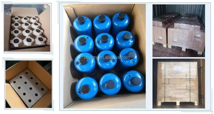 High Quality empty 1L R134A GAS Balloon Canisters Low Pressure Steel Cryogen Gas Containers Certified with DOT and TPED