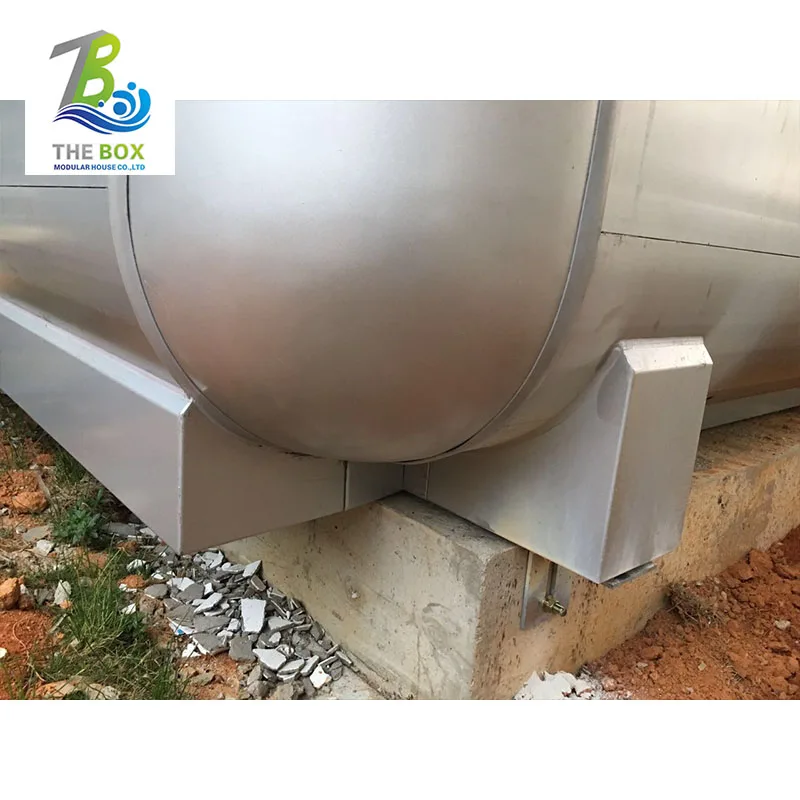 China one floor prefab container house with fence white Modular Prefabricated house office shop cafe