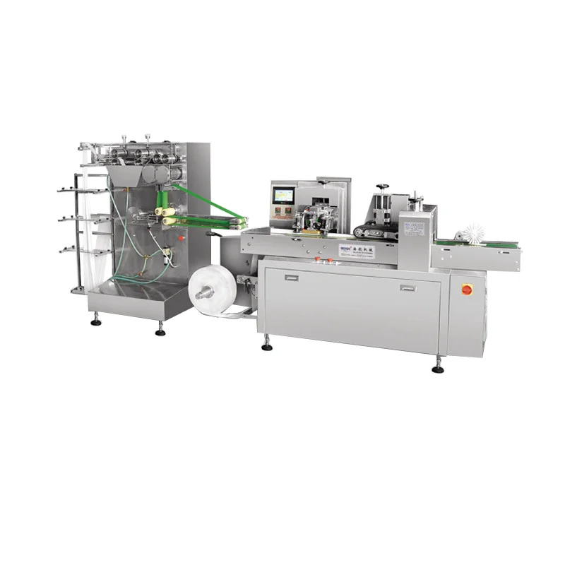 Baby Pressed Wet  Tissue Making Machinery Automatic Packing Machine Production Line