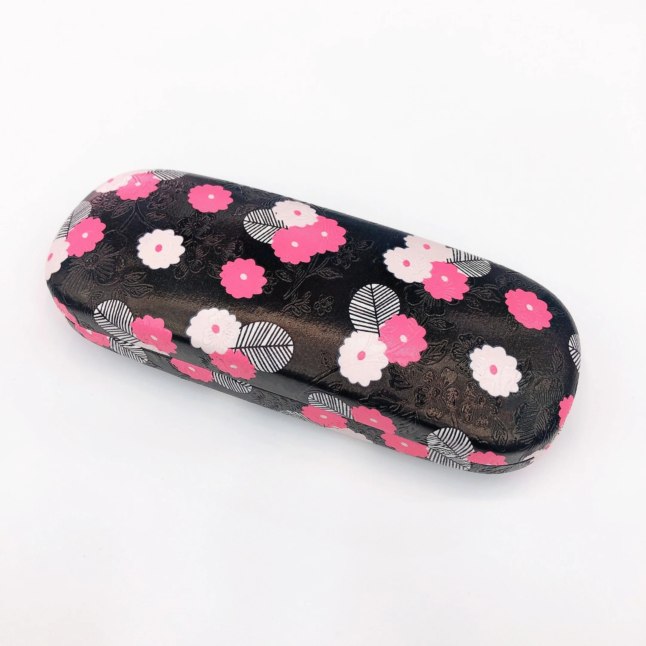 Cherry blossoms flowers print myopic glasses box for girls simple for boys creative personality portable glasses case