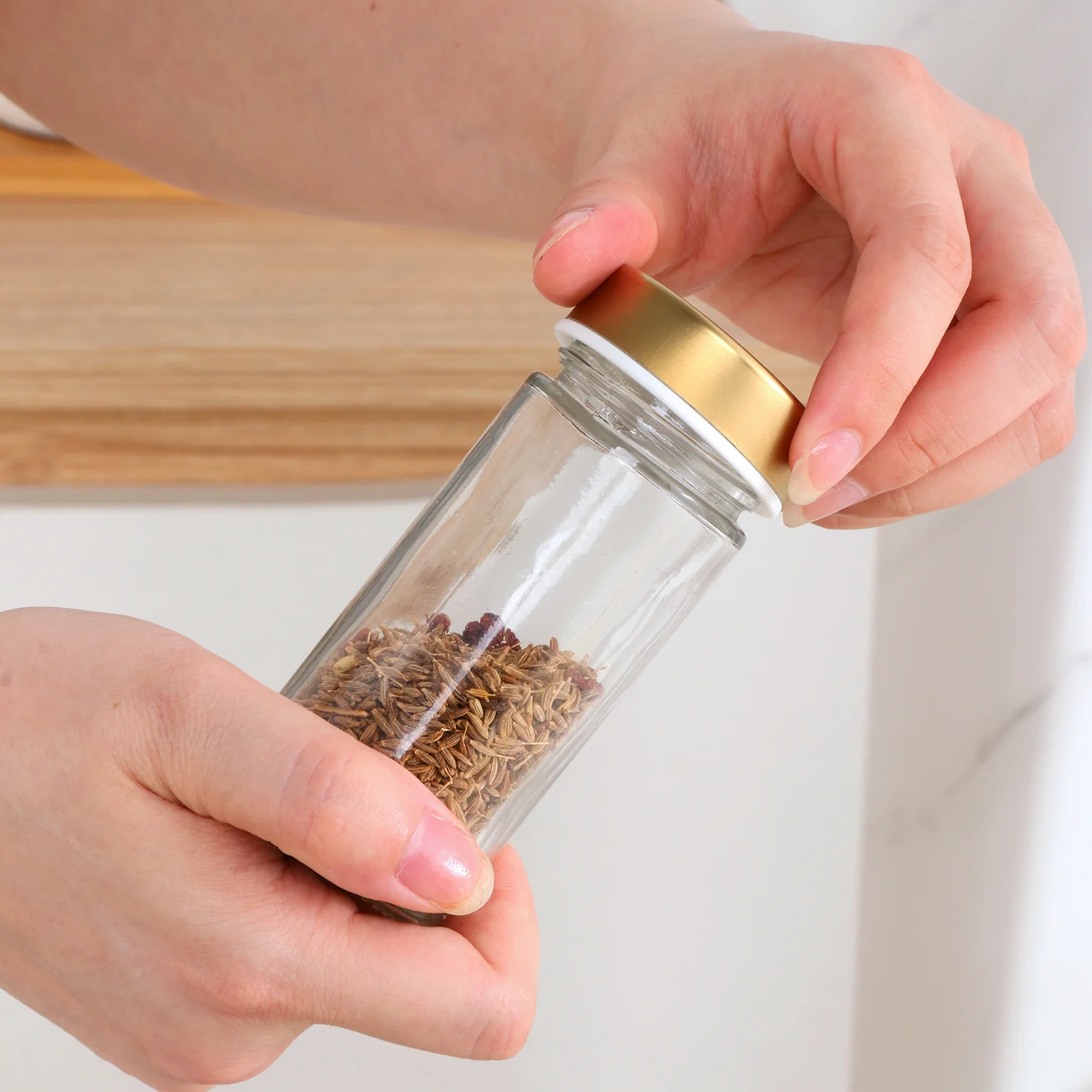 Buyerstar Rotating Seasoning Organizer 12 Jar Rotating Spice Rack Stainless Steel Standing Spice Tower