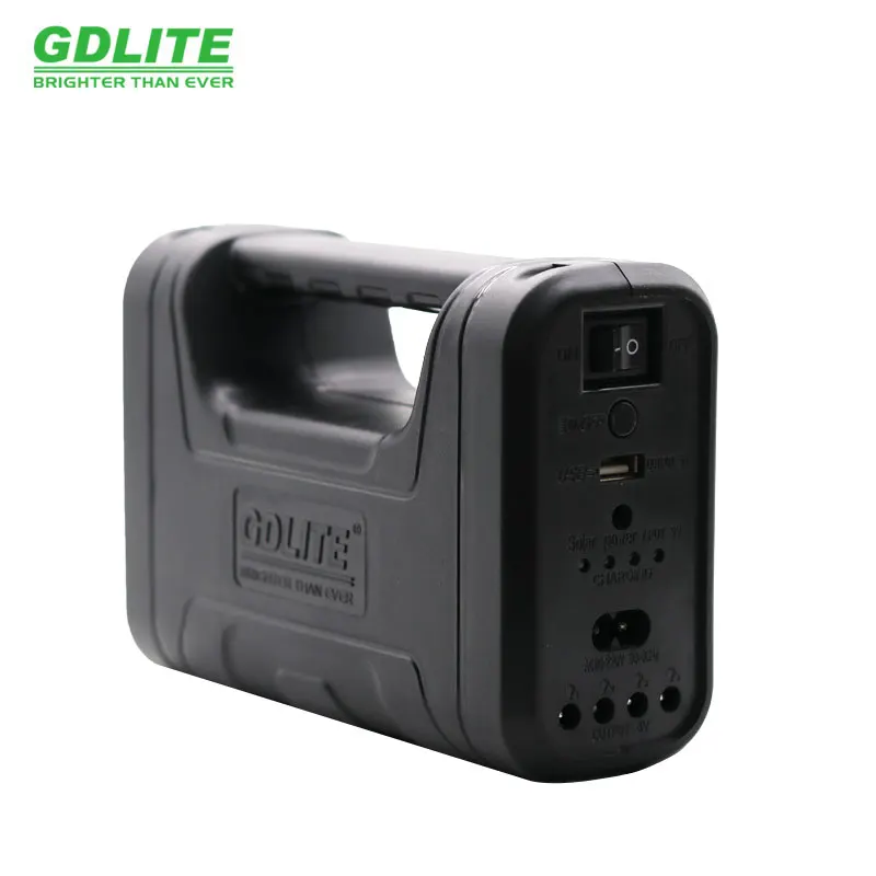 gdlite gd 8017   portable solar lighting system kits Photovoltaic emergency light with 5V usb out-put