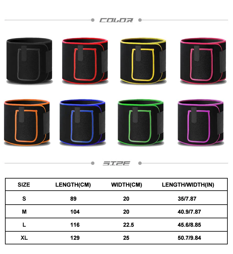 Custom Logo Adjustable Plus Size Elastic Neoprene Women Sweat Slimming Waist Trainer Shaper Belt