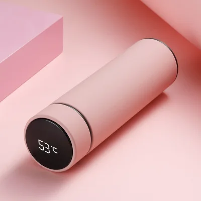 For AMZ Double Wall Stainless Steel 500ml Vacuum Insulated Thermos Flask With LED Display air up water bottle