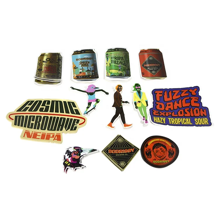 Custom Printed High Quality Waterproof Decoration Pvc Vinyl Car Decal Stickers Labels for Laptops