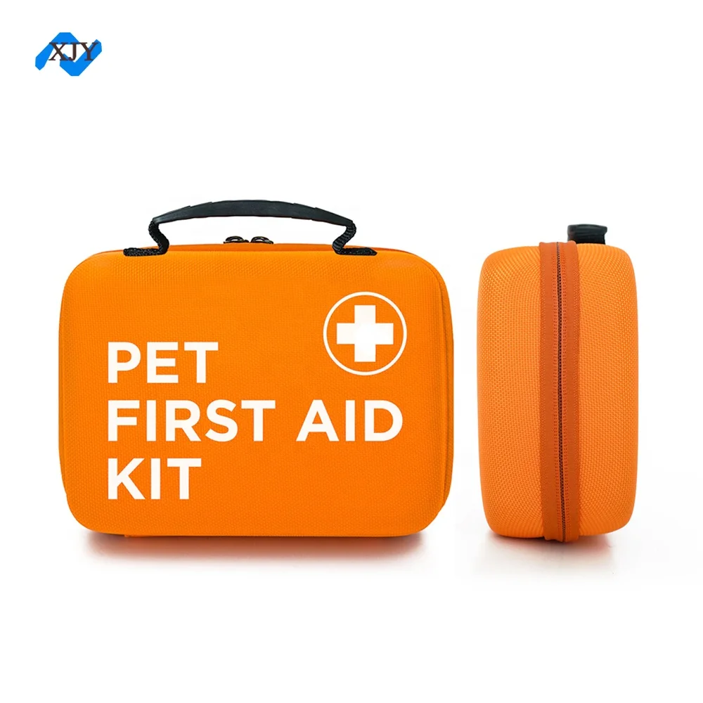 Orange Custom Printing EVA Hard Shell First Aids Medical Bag Pet First Aid Storage Case - Case Only