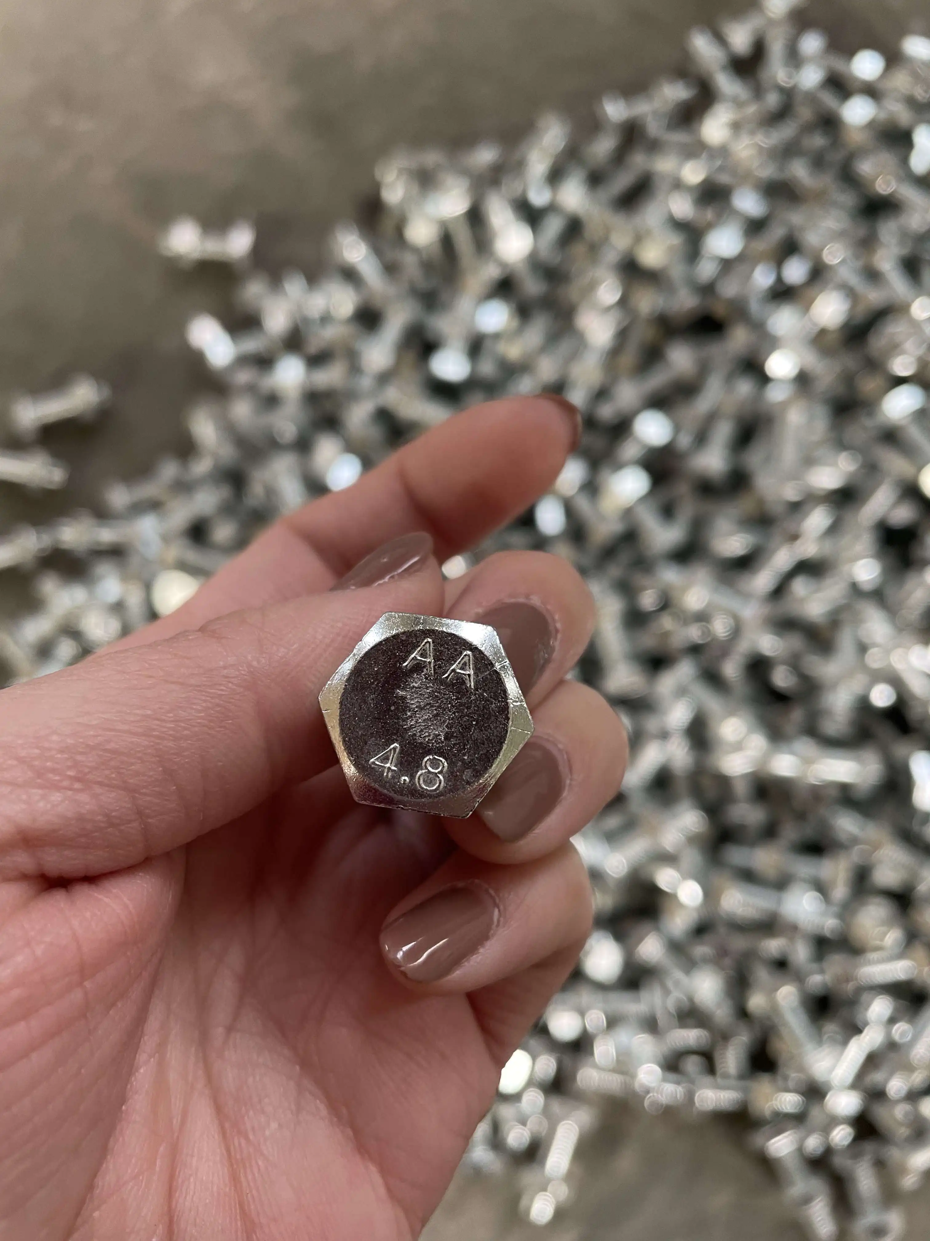 Grade 4.8/8.8 DIN933 High Strength Hot Dip Galvanized Hex Bolt And Nuts