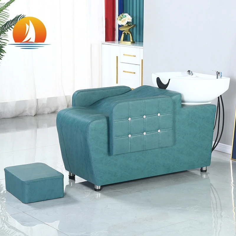 Salon Hair Wash Chairs Shampoo Bed With Ceramic Bowl Bed Head Shampoo Chair