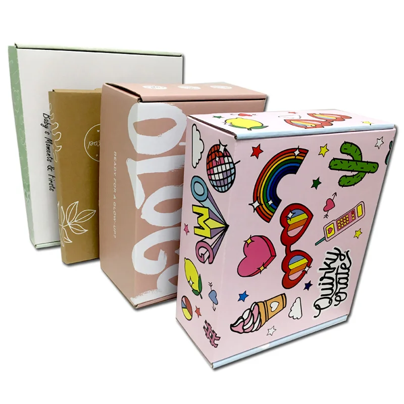 Custom Corrugated Cardboard Fitness Box Snack Box for Healthy Protein Bars, Cookie, Snacks Care Package