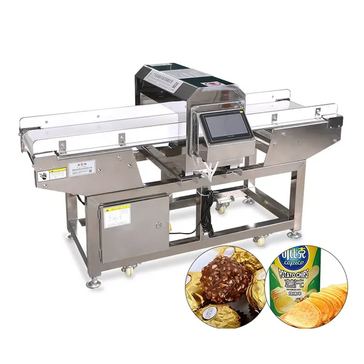 Food Production Line Aluminum Foil  Metal Detector For Food Industry