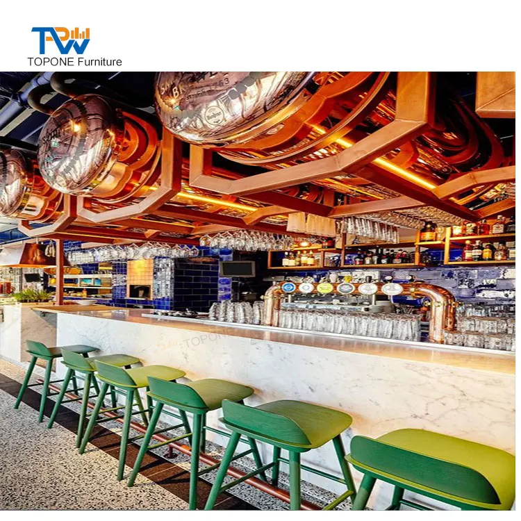 Onebest Factory Supply Led Bar Furniture Wine Bar Counter Top Commercial Use Furniture Bar