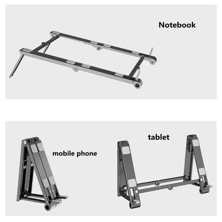 Портативный Регулируемый складной 3 в 1 amazon Лидер продаж прозрачная подставка для ноутбука