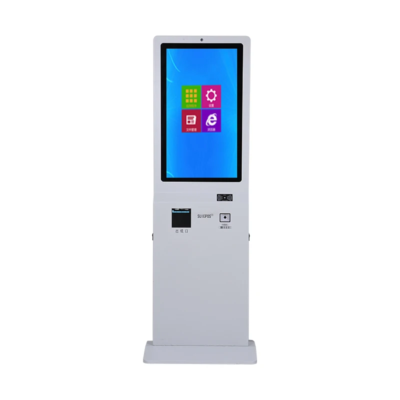 32 inch self service lcd  floor standing alone kiosk touch screen computer with camera